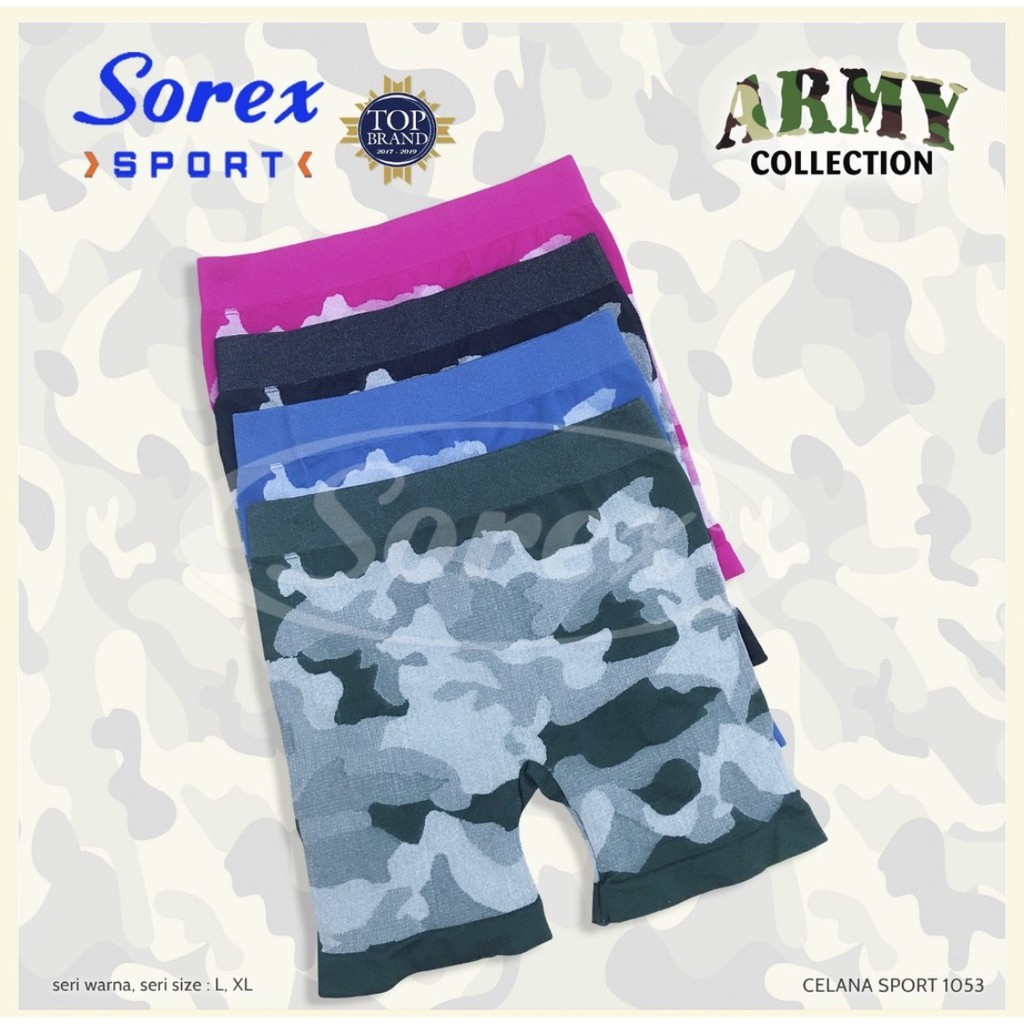 SOREX CELANA SPORT ARMY 1053 , SPORT BRA ARMY 1047 SETELAN SPORT GYM OLAHRAGA SEPEDA