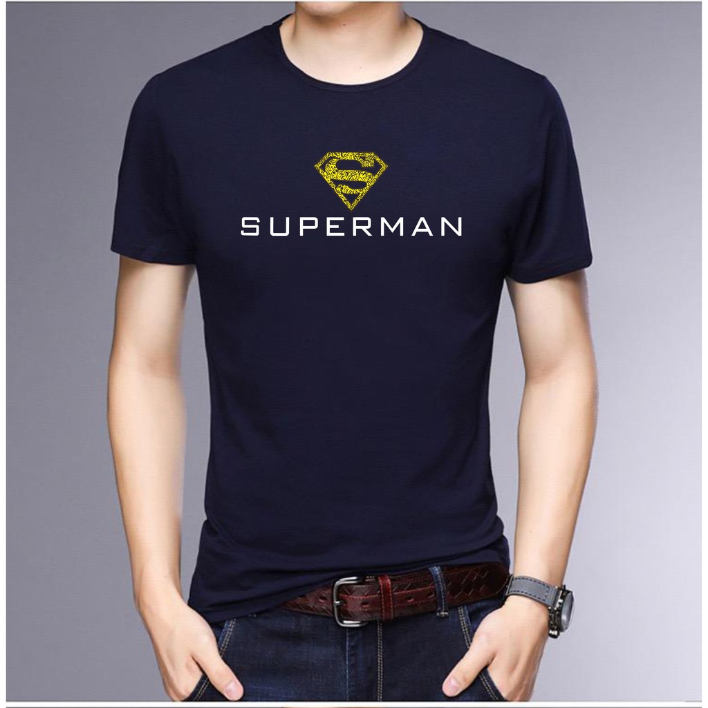 BS//TERLARIS//BAJU KAOS SUPERMAN TANGAN PENDEK PRIA DAN WANITA//GOOD QUALITY