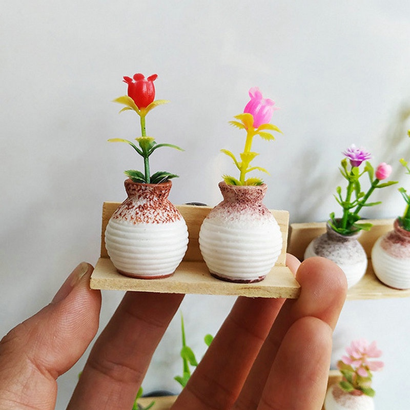 Ornamen Vas Micro Landscape Bahan Resin Untuk Dekorasi Taman