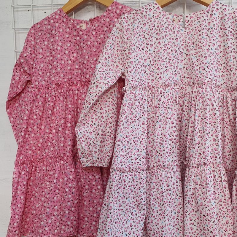 Dress Anak Perempuan / Tunik Anak / Midi Dress Anak HANA 3-8 Tahun