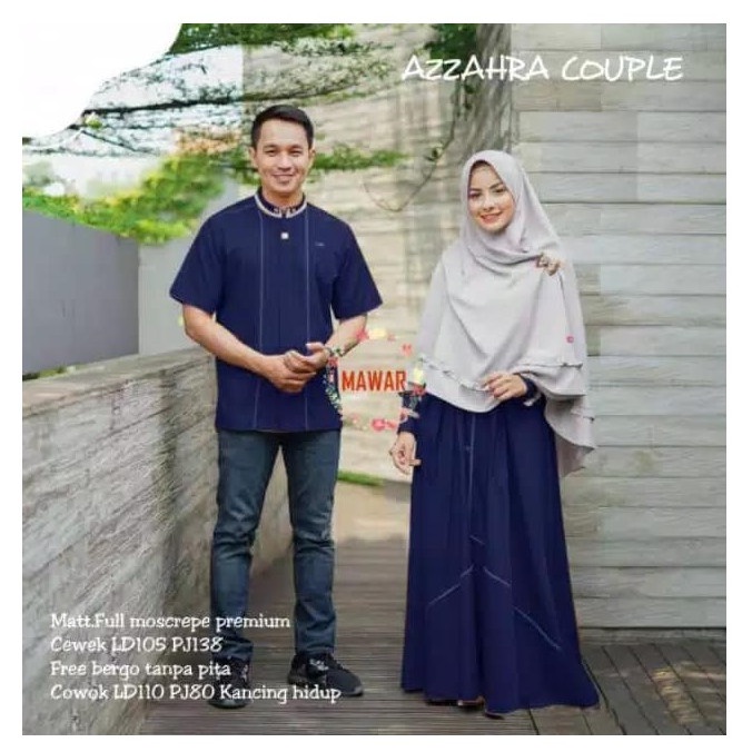 Set-Family-Muslim-Busana- Baju Set Couple Muslim Family Maxi Dress Gamis Khimar Syari Premium 04