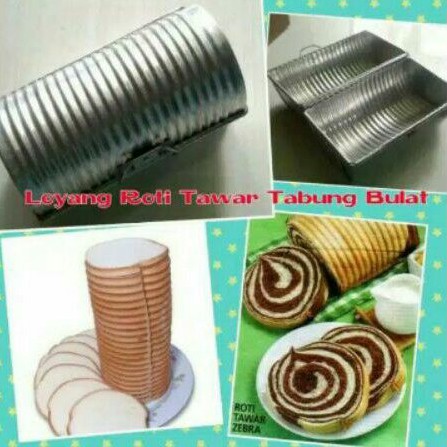 Loyang Roti Tawar Cetakan Roti Tawar Bulat Geret Garis