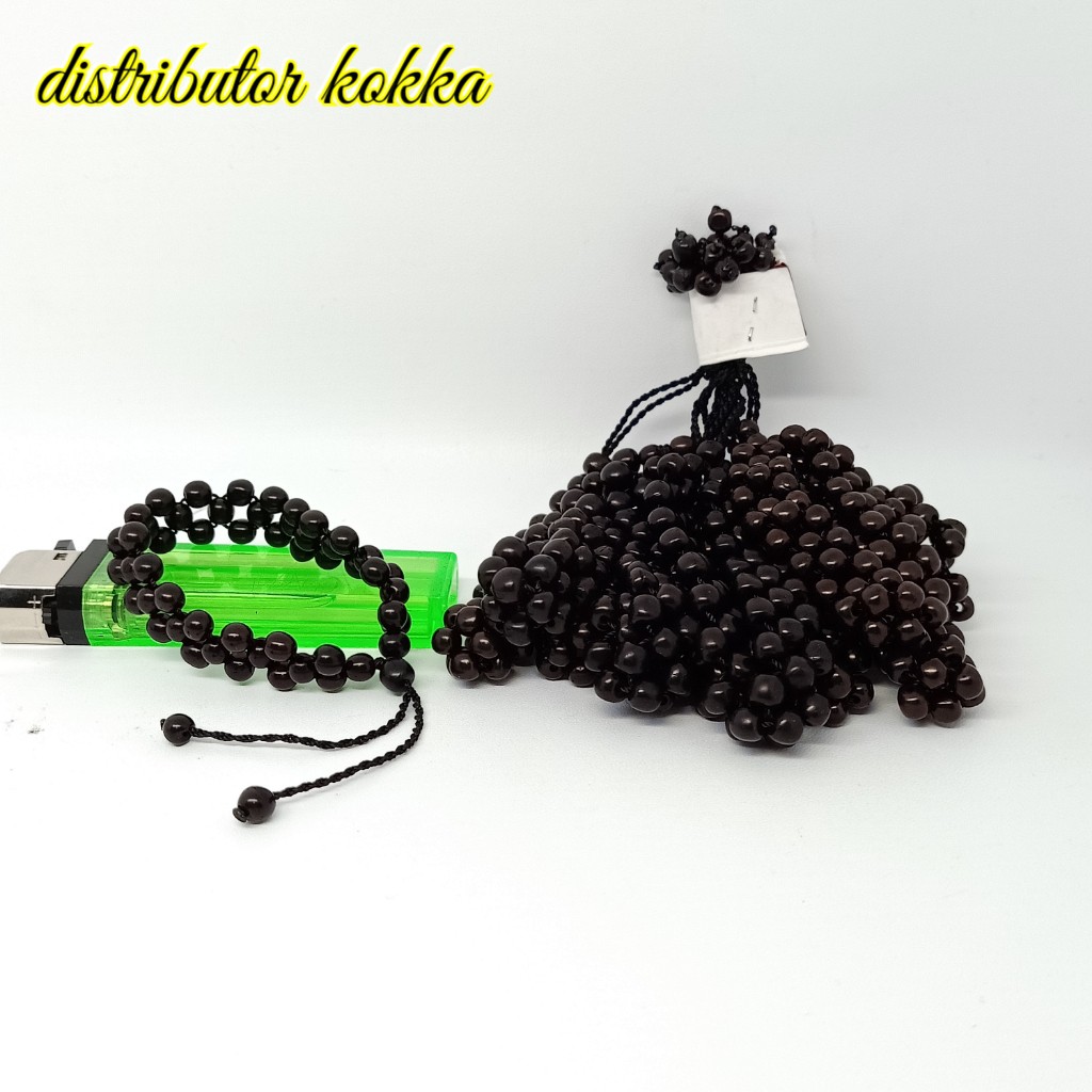 ( SUPER MURAH ) Harga grosir 10 pcs gelang Kokka kaukah rel merica hitam