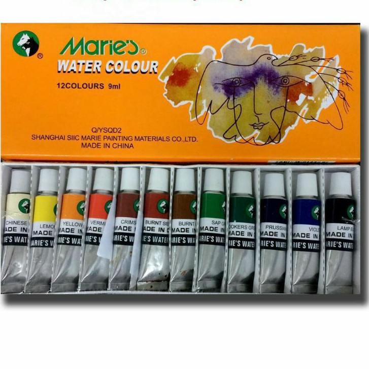 

MARIES Water Colour Set Type 1306 9ml 12 warna (CAT AIR)