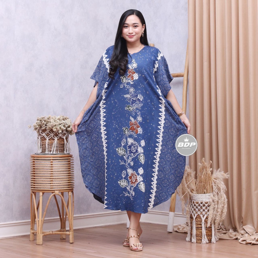 Dianputri - Daster Lowo Rayon Premium batik Cap Colet Busui Resleting Depan-0
