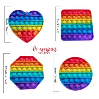 SB80 POP IT MURAH RAINBOW fidget push Pop Its Fidget Toy Push bubble kids POPIT-2