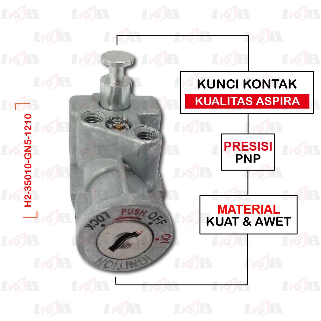 Aspira Kunci Kontak Set Grand Legenda Assy Depan Belakang Motor Honda