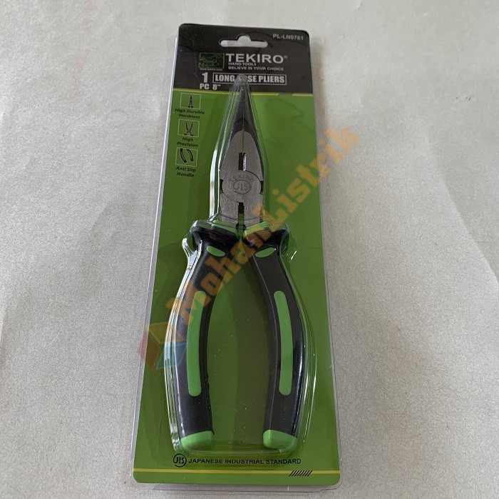 Tang Lancip TEKIRO 8&quot; PL-LN-0761 / Long Nose Pliers /Tang Cucut TEKIRO