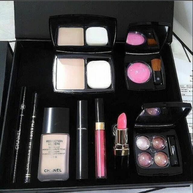 Make up chanel set lengkap seserahan make up chanel ori sg termurah