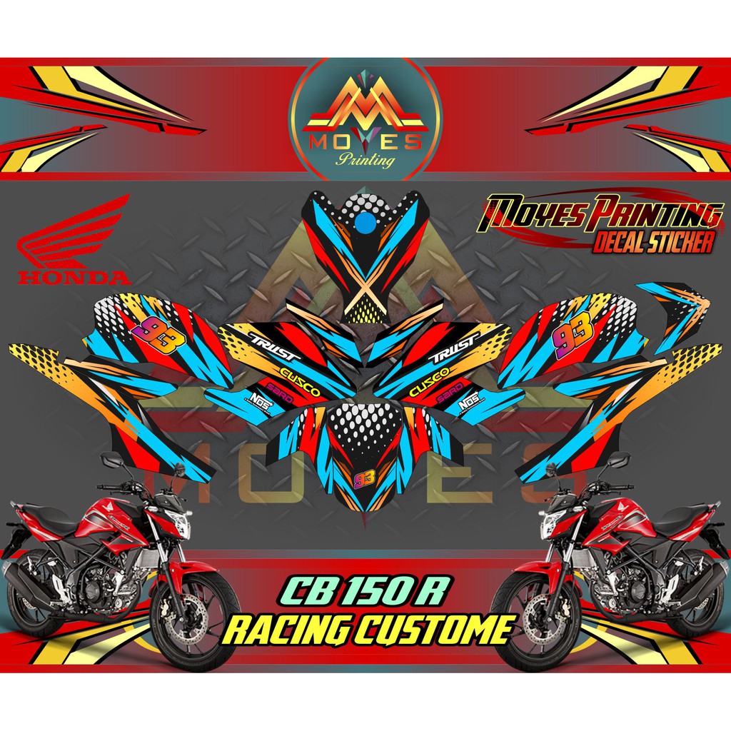 Sticker Motor Honda Cb 150 R Striping Honda Cb 150 R Decal Motor