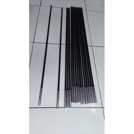 tiang besi tulang rangka tenda mainan anak gunung frame frem fream fiber