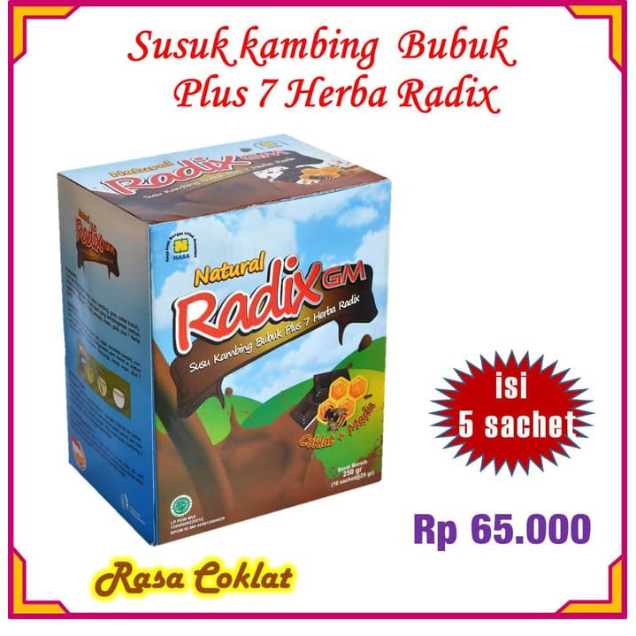 

SUSU KAMBING RADIX RADIKMA RASA MADU ORIGINAL NASA