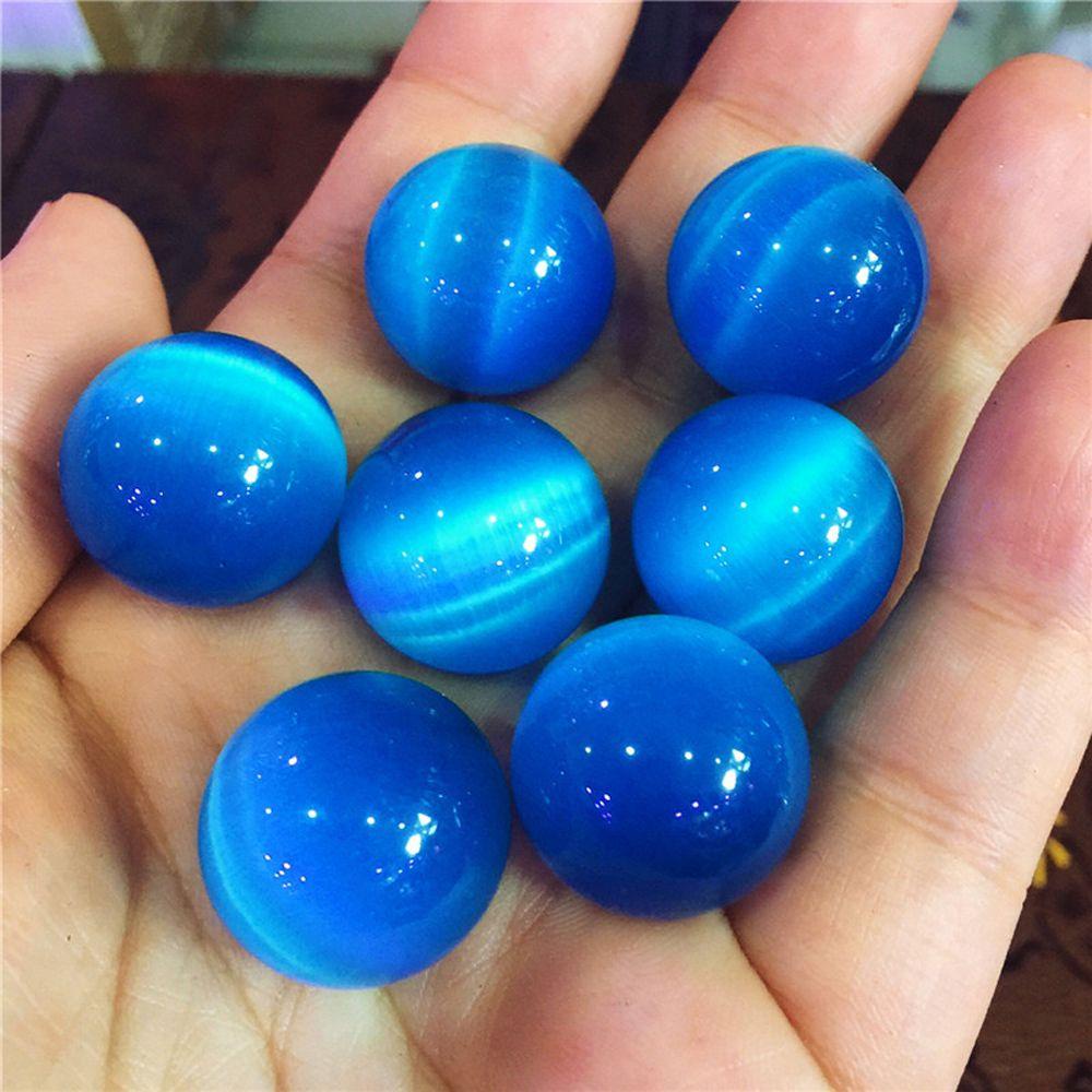 Mxbeauty Tangki Ikan Bola Mata Kucing Warna Warni 20MM Bola Bulat Kristal Warna-Warni Marble Games Healing Ornament Glass Kelereng