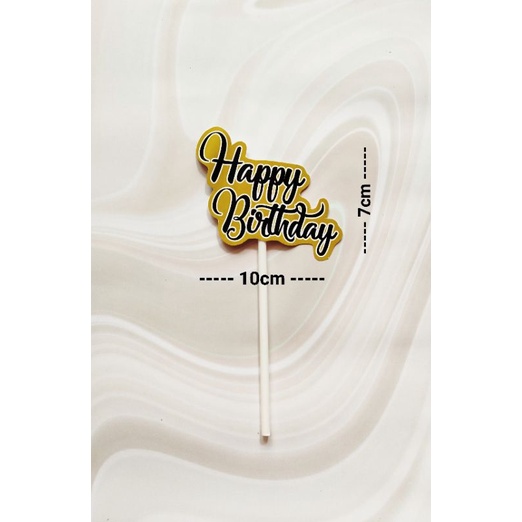 topper toper tusukan hiasan kue cake nasi tumpeng happy birthday ulang tahun tulisan happy birthday