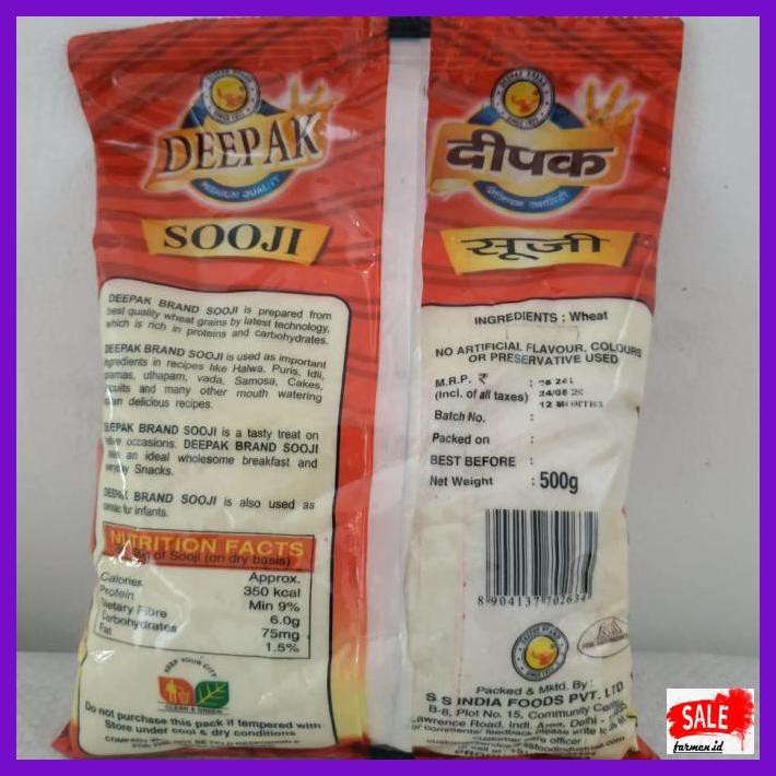 

RETLEMCOKLAT- DEPAAK SOOJI / SEMOLINA / SAMID /500 GRAM -ASLII.