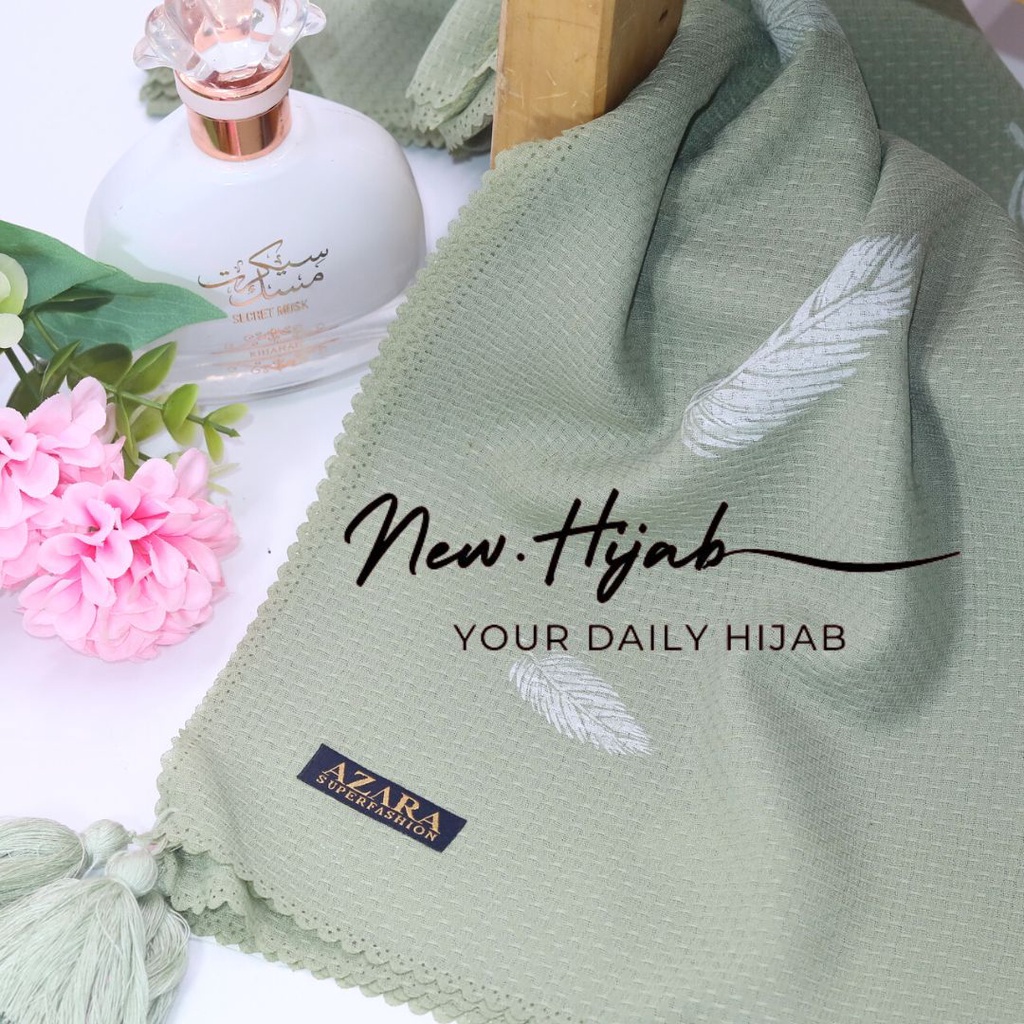 JILBAB SEGIEMPAT NUR CHECK BULU / KERUDUNG NUR CHECK / KRUDUNG MOTIF SEGI EMPAT WAFLE / HIJAB NUR CHECK MOTIF BULU