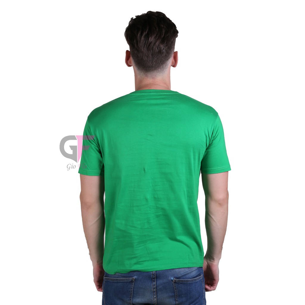 GIOFLO Kaos Santai T Shirt O-Neck Lengan Pendek Hijau Fuji / PLS 23