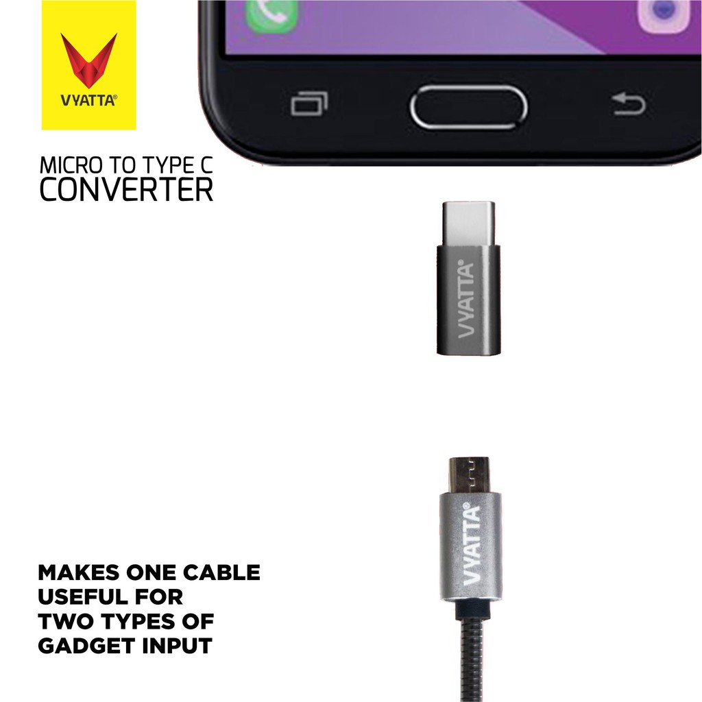 VYATTA CONVERTER TYPE C 3.0 TO MICRO FAST CHARGING