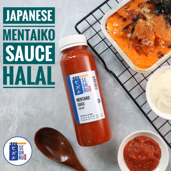 

SAUS-DRESSING- MENTAIKO SAUCE HALAL - SAUS MENTAI RICE SALMON 250 GR -SAUS-DRESSING.