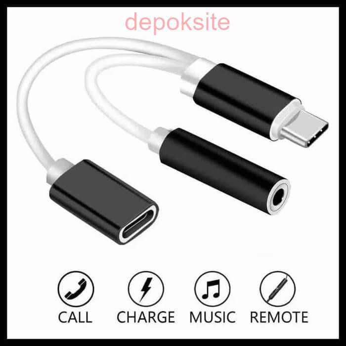 USB Type C Audio Charging Cable Type C to Jack 3.5 mm Earphone Audio