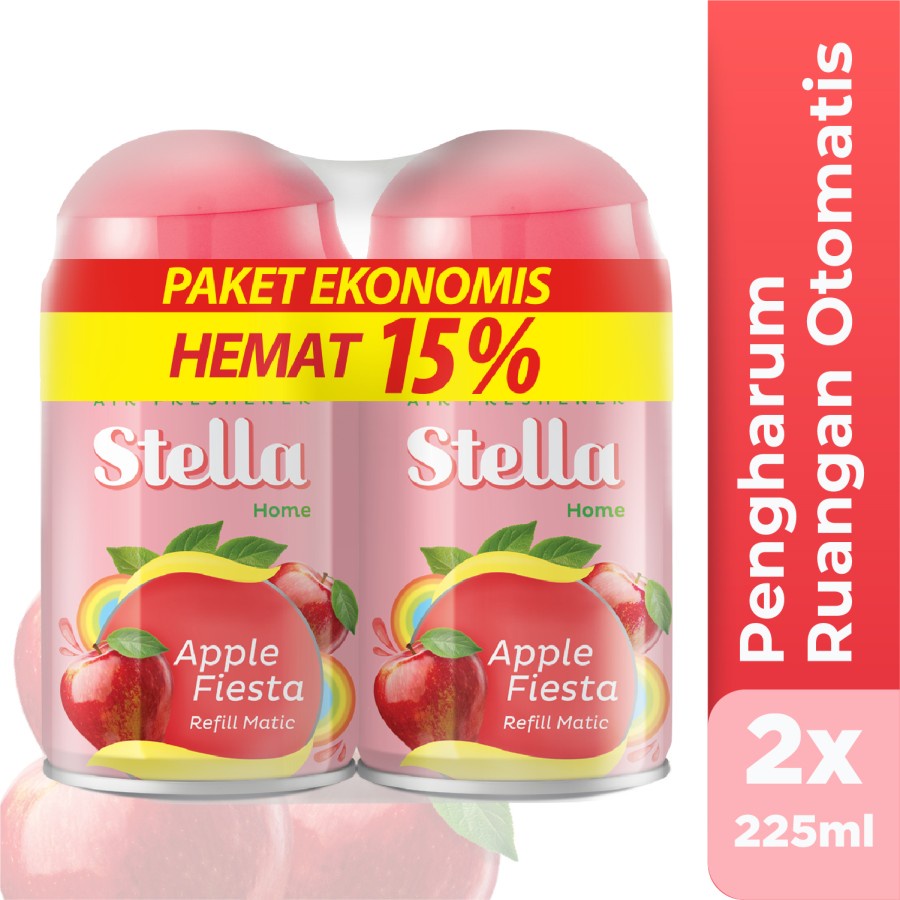 Paket Hemat Stella Matic Refill 225ml Isi 2 Pcs