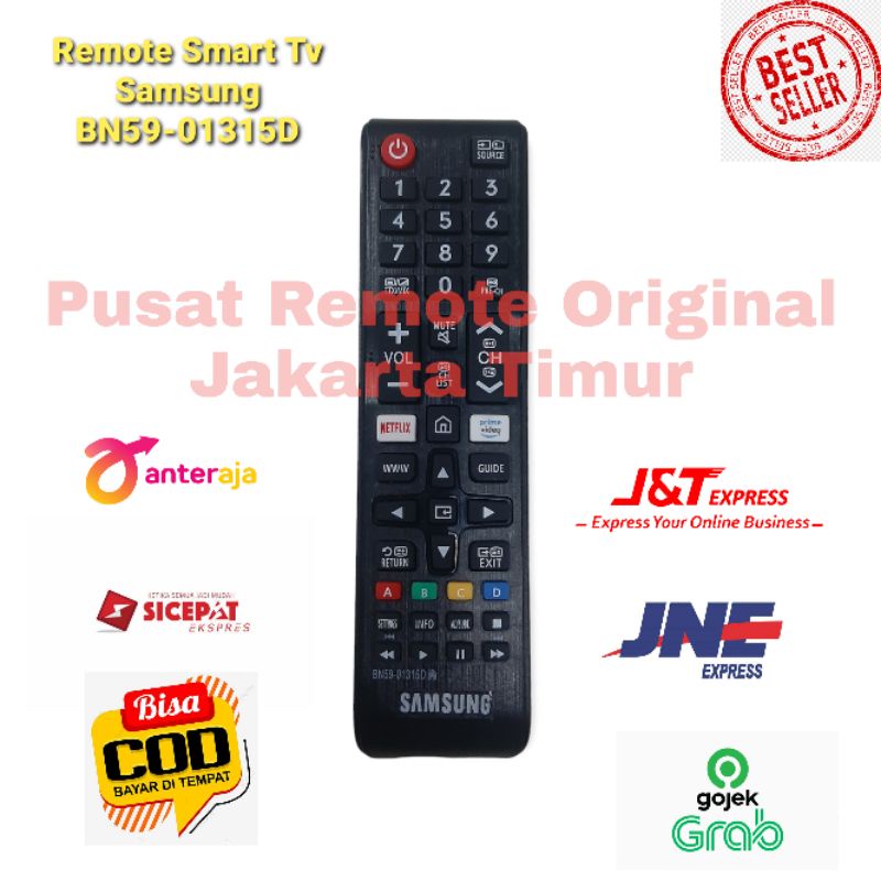 REMOTE REMOT SMART TV SAMSUNG LED 4K BN59-01315D SEPERTI ORIGINAL