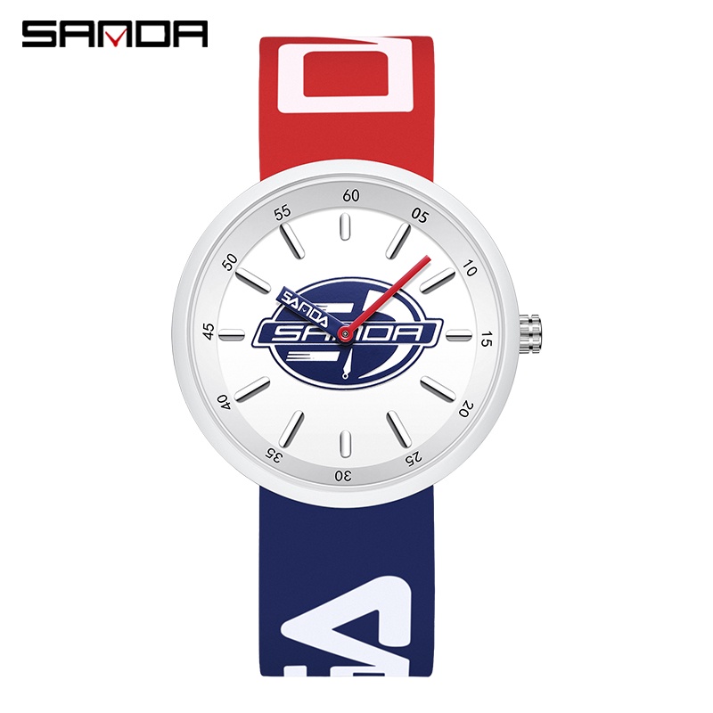 SANDA 3211 Jam Tangan Pria Wanita Analog Tali Rubber Anti Air WATCHKITE WKOS