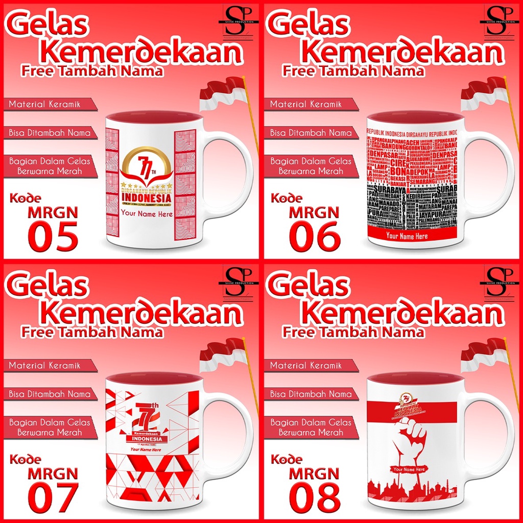 Gelas Kemerdekaan Mug Independece Day