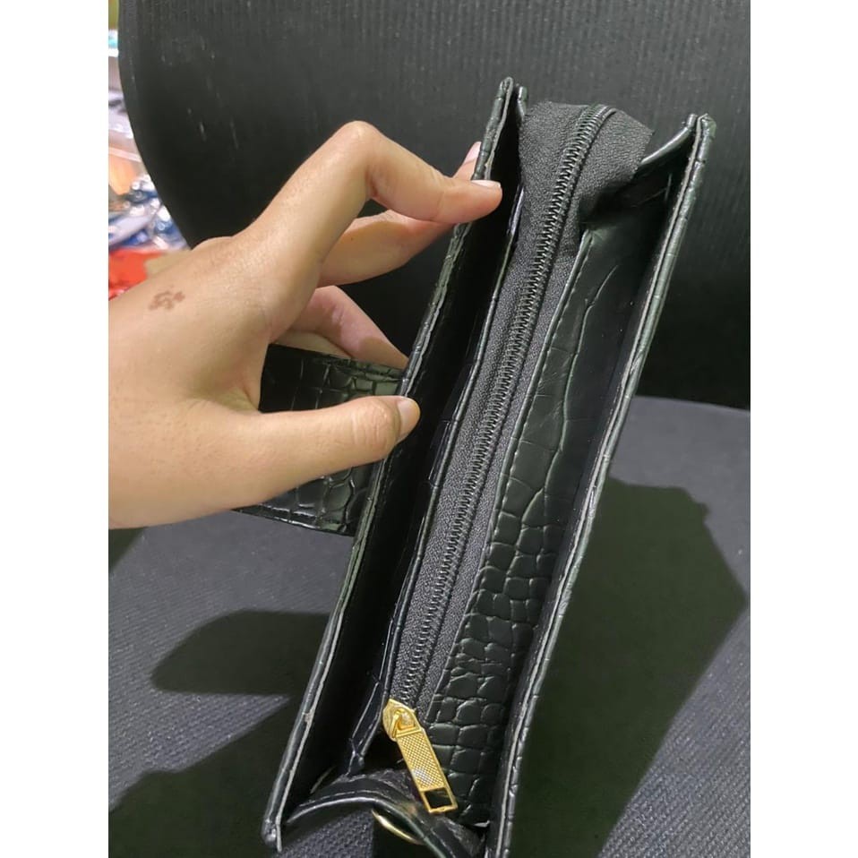 TSK - TAS SELEMPANG KECIL IMPORT KULIT CROCO MURAH FASHION KOREA HITAM WANITA ZERZA