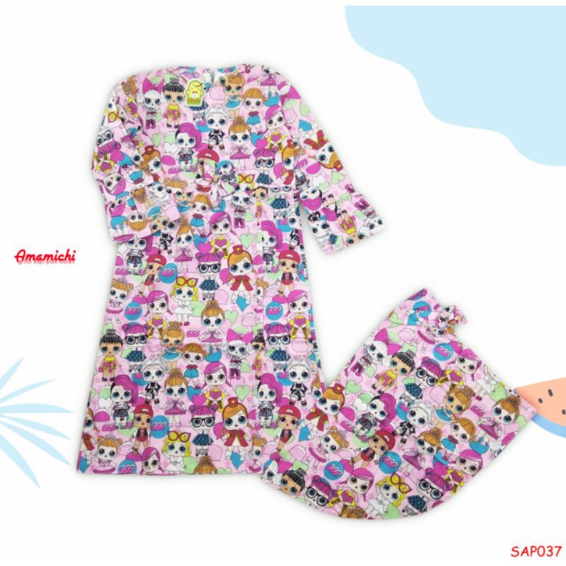 GROSIR Gamis Anak Pita Junior Perempuan Cewek Lucu Murah 6-8 Tahun/Baju Muslim Anak Karakter