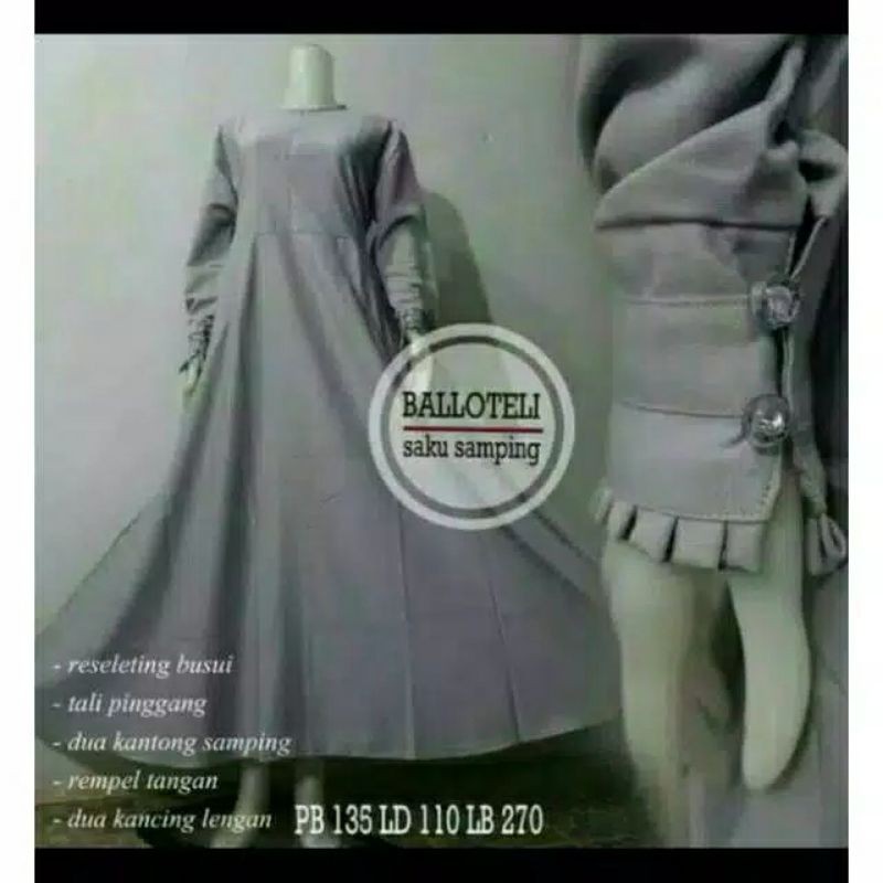 GAMIS POLOS WOLLYCREPE/GAMIS TERBARU