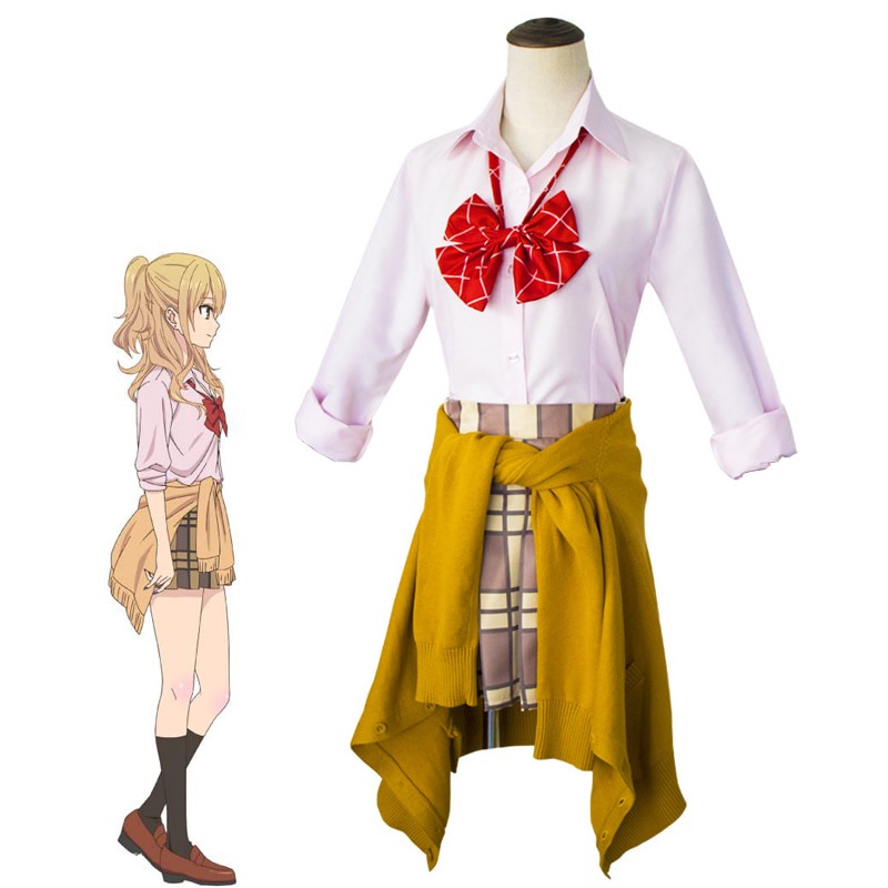 PREORDER 2022 New Citrus Anime Aihara Yuzu Aihara Mei Cosplay Costumes Wig Set Short Skirt Japanese-