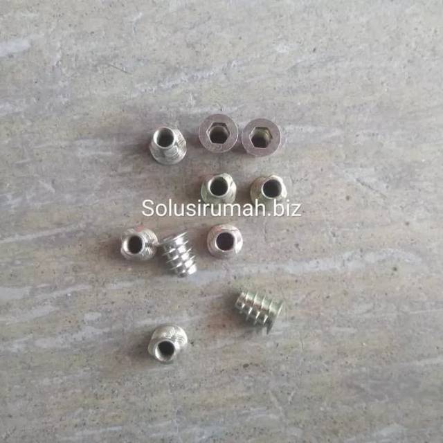 MOR LOCK NUT NANAS M6*12 U FURNITURE MUR BAUT / pcs