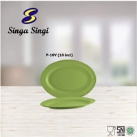 Piring Sayur Melamin Melamine Oval P-10V P10V Singa Singi