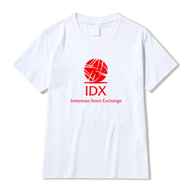 Kaos IDX Bursa Saham Indonesia Pria Wanita Custom Distro Polos