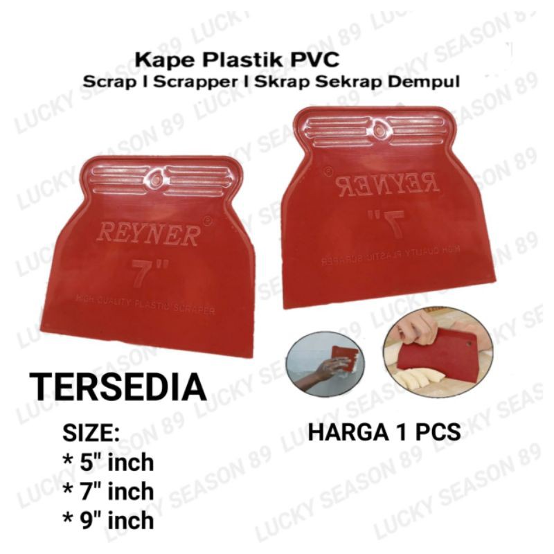 Kape plastik/Kape PVC Ukuran 5&quot;-7&quot;-9&quot;/Skrap Pvc Mur