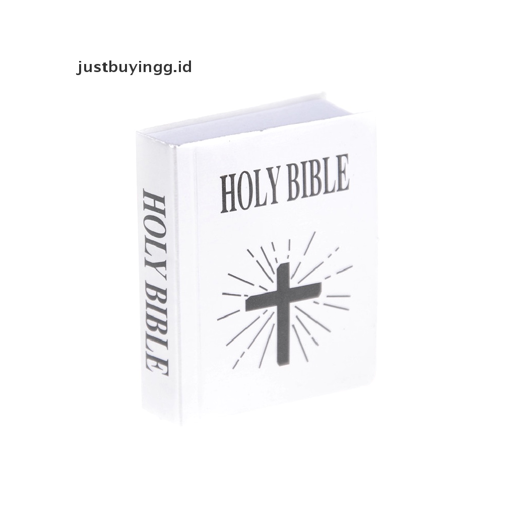Justbuyingg.Id Miniatur Buku Alkitab Dekorasi Rumah Boneka 1: 12