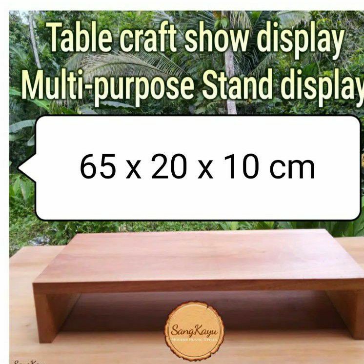 Multi-purpose table stand display 65x20x10 table craft succulent table