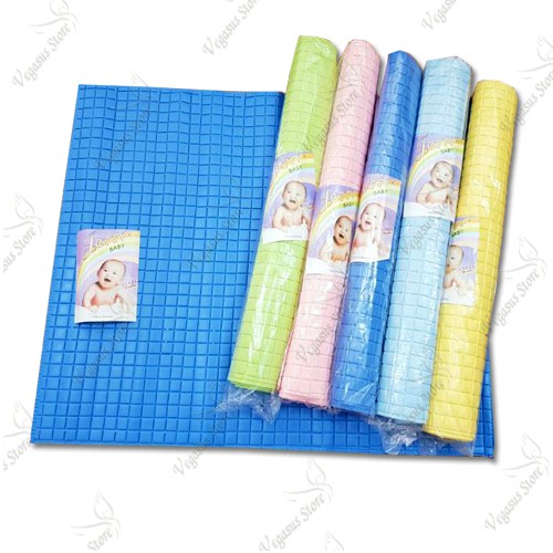 Perlak Bayi Alas Ompol Bayi Waterproof/Perlak jessy Warna Alas Mandi Bayi Bahan Karet PU Size 60x50