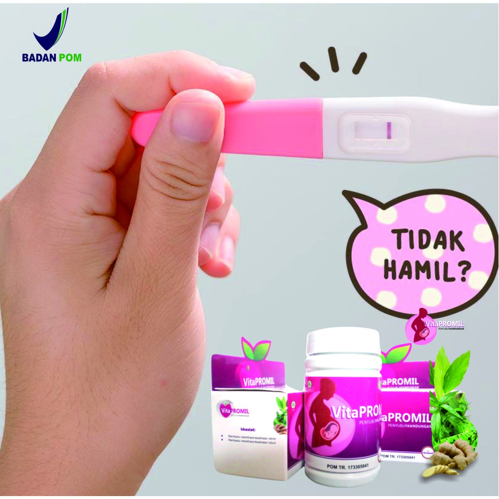 VitaPromil Original BPOM Suplemen Kesehatan Ibu Hamil Obat Herbal Penguat Penyubur Kandungan Wanita