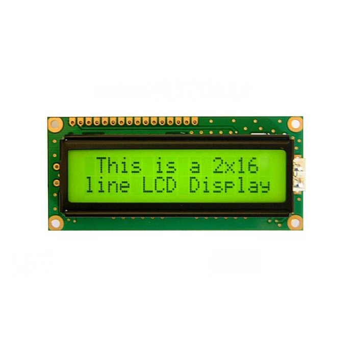 LCD 16X2 LCD 1602 LCD MODULE YELLOW GREEN LCD KUNING HIJAU FOR ARDUINO