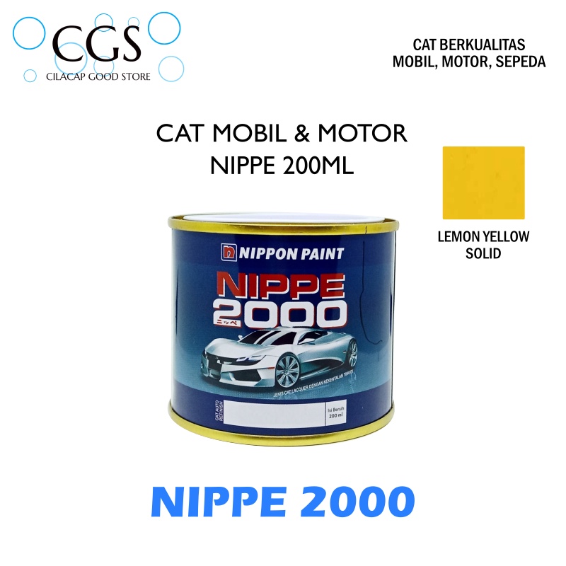 CAT NIPPE LEMON YELLOW 200ml - cat nippe kuning - ca tkuning lemon - cat nipe kuning - cat motor kun