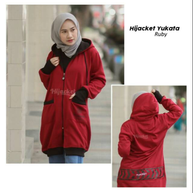 Hijacket Yukata - Jaket Muslimah - Jaket Hijaber - Coat