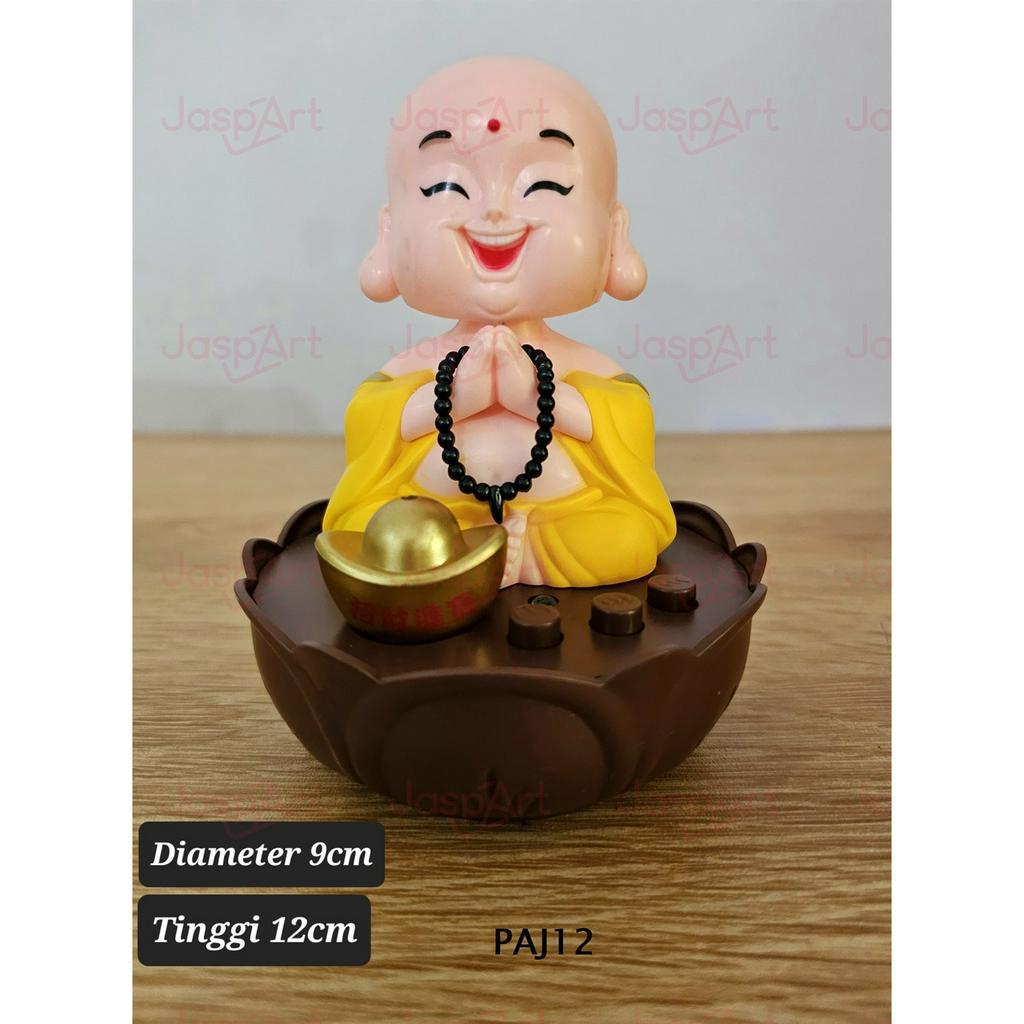 Pajangan Patung Biksu Monk Radio Lagu Audio Tape Musik Music Player Doa Sembahyang Sembayang Meditasi Matra Buddha Budha