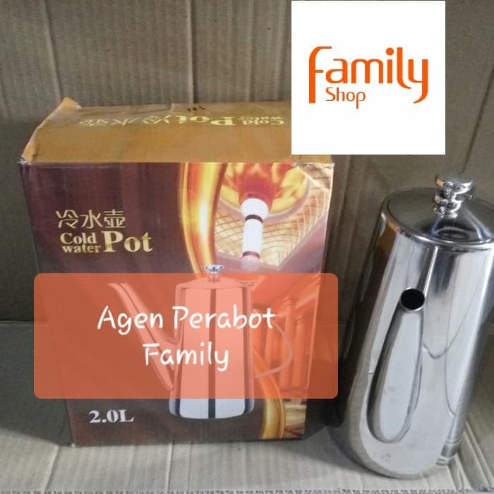 

DECENT JUG / WATER JUG / TEKO STAINLESS / PITCHER 2 LITER TEBAL APF678
