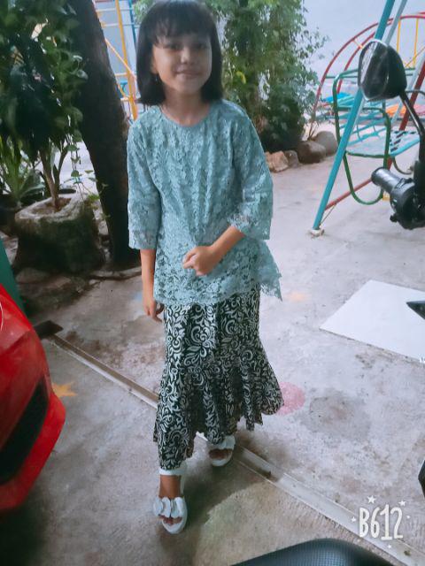 Sb Collection Stelan Atasan Keana Kebaya Kartini Dan Rok Duyung Batik Anak Wanita