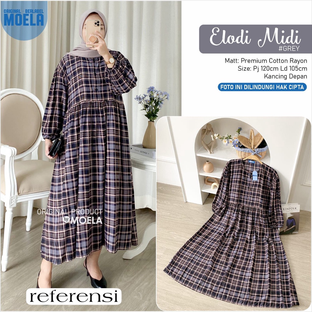 PD75NA Midi Dress Jumbo XL XXL XXXL XXXXL 5L ld 110 120 130 140 150 (FREE MASKER) Model Elody Long T