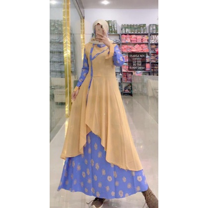 Gamis Rompi ceruti / Gamis rompi by Inayah