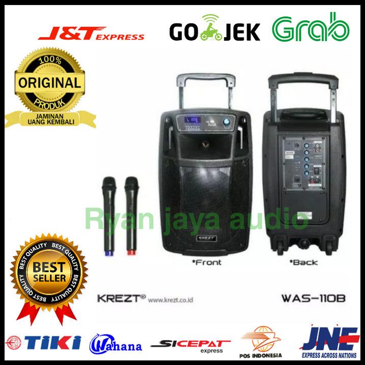 Jual Speaker Portable Krezt Was110B Sound System Shopee Indonesia