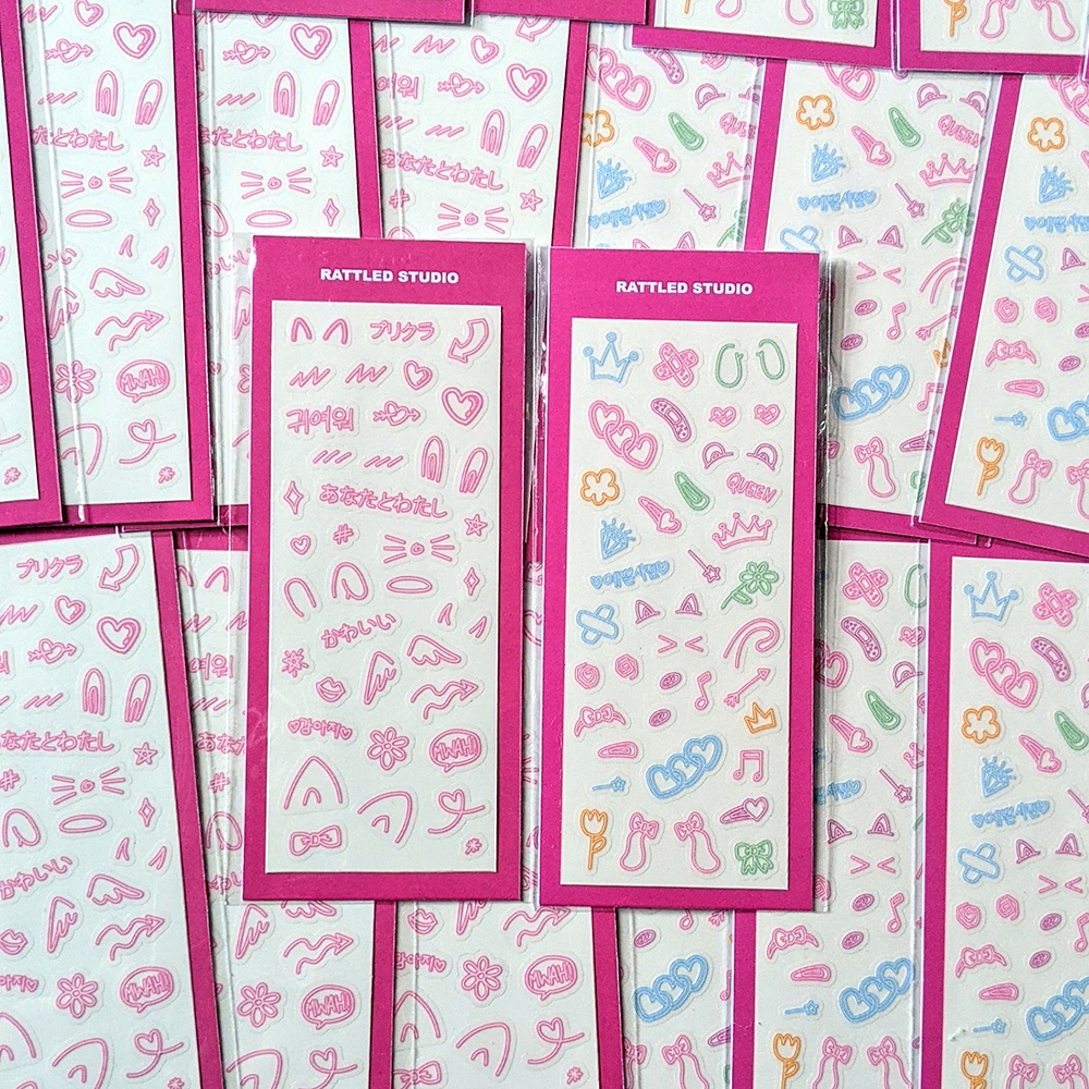 

PURIKURA SERIES ☆ by RATTLED STUDIO - (Kawaii Purikura Filter Photo Booth Style Sticker) - TRANSPARENT DECO STICKER - STIKER KPOP PHOTOCARD DECORATION / JOURNALING / JURNAL